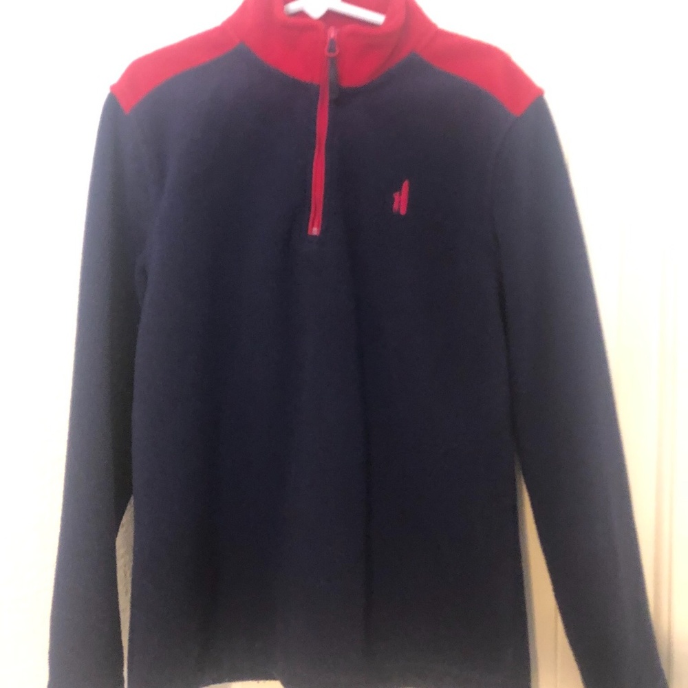 Boys’ Johnnie-O 1/4 zip Sweatshirt in Navy/Red